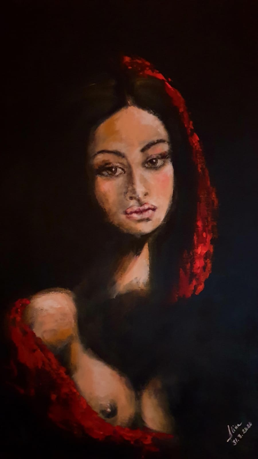 ArteDiAlina.com painting: Don't walk away from me